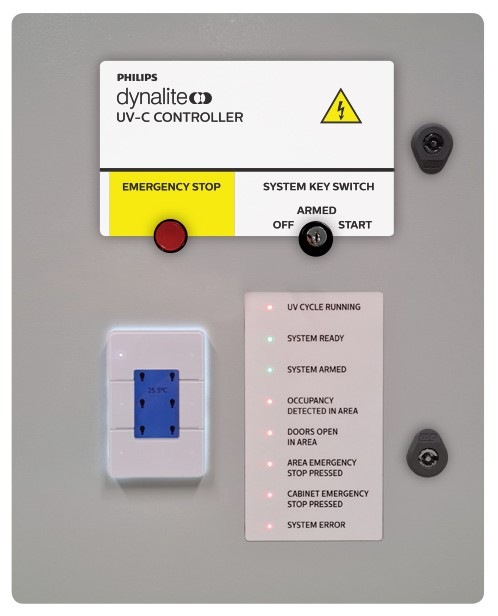 Philips Dynalite UV-C vezérlőrendszer felületek fertőtlenítésére