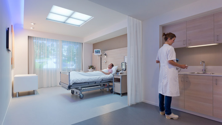 A Philips Lighting HealWell egy teljes betegszobai világítási rendszer, amely javítja az ápolócsapat hatékonyságát