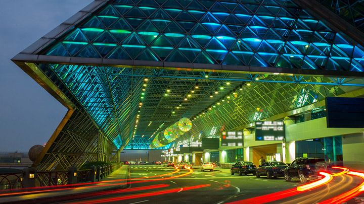 A terminálok légi és földi oldalainak megvilágítása
