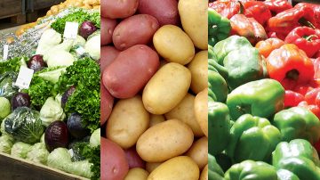 friss élelmiszerek kollázsa